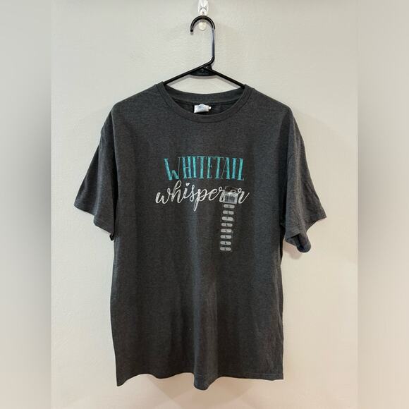 NWT LG Real Tree Grey Whitetail Whisperer T-Shirt - Picture 1 of 4